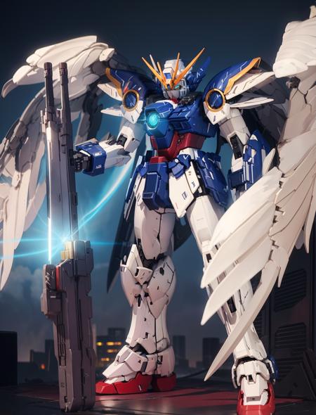 00136-3646867330-((best quality)), ((masterpiece)),mecha,glowing eyes,wings,flying,glowing sword,standing, over the city,.png